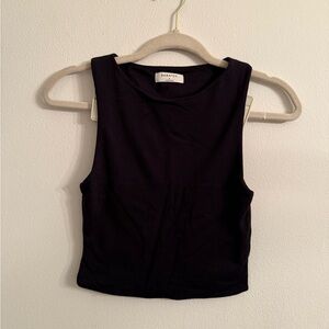 Babaton Midnight Black Crop Top